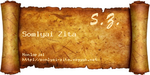 Somlyai Zita névjegykártya